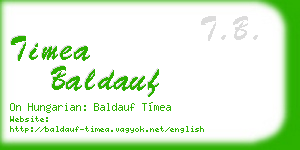 timea baldauf business card